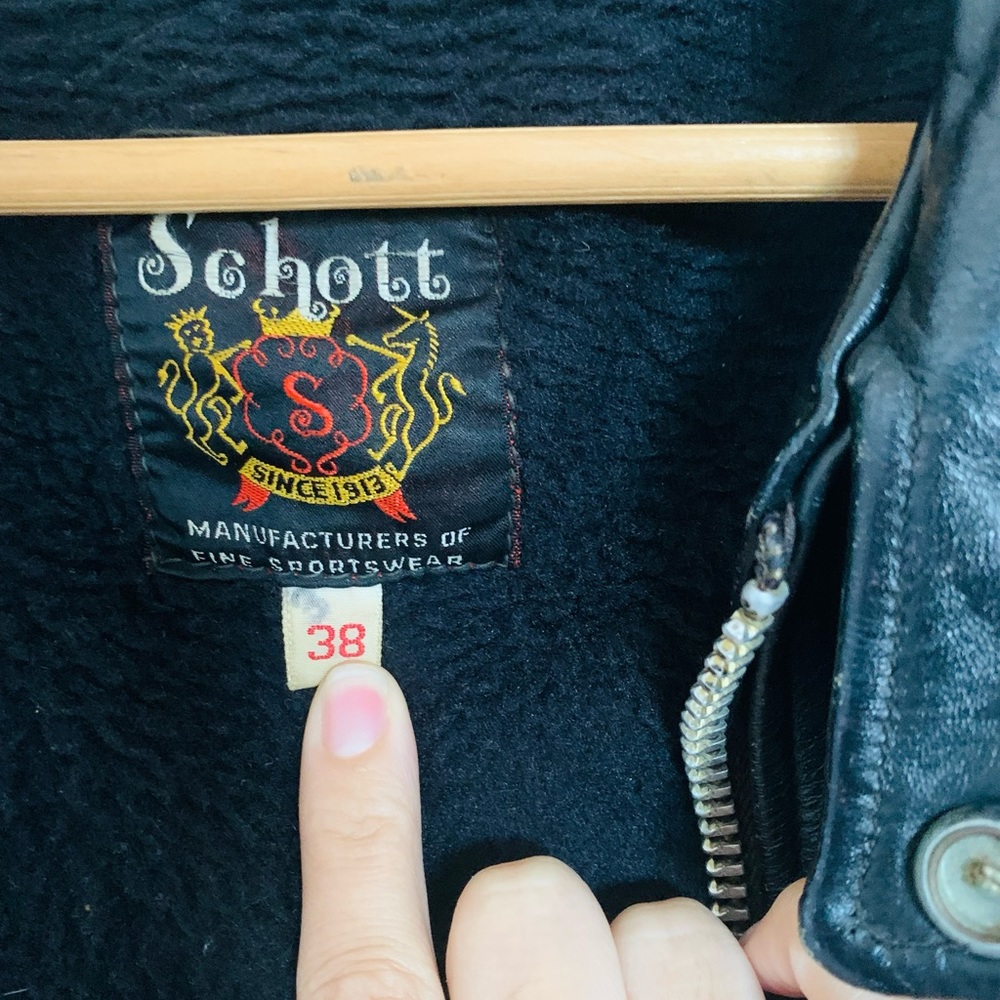 Vintage Men’s Schott Leather Jacket View 3